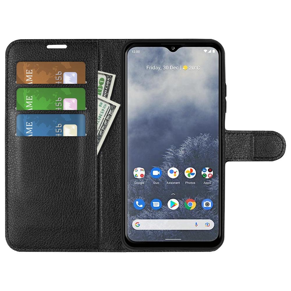 

For Nokia G60 5G Full Protection Case Flip Anti-scratch Litchi Texture PU Leather Stand Wallet Phone Cover Black