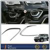 2x Chrome Front Fog Light Lamp Decor Cover Trim for Jeep Grand Cherokee 2014-16