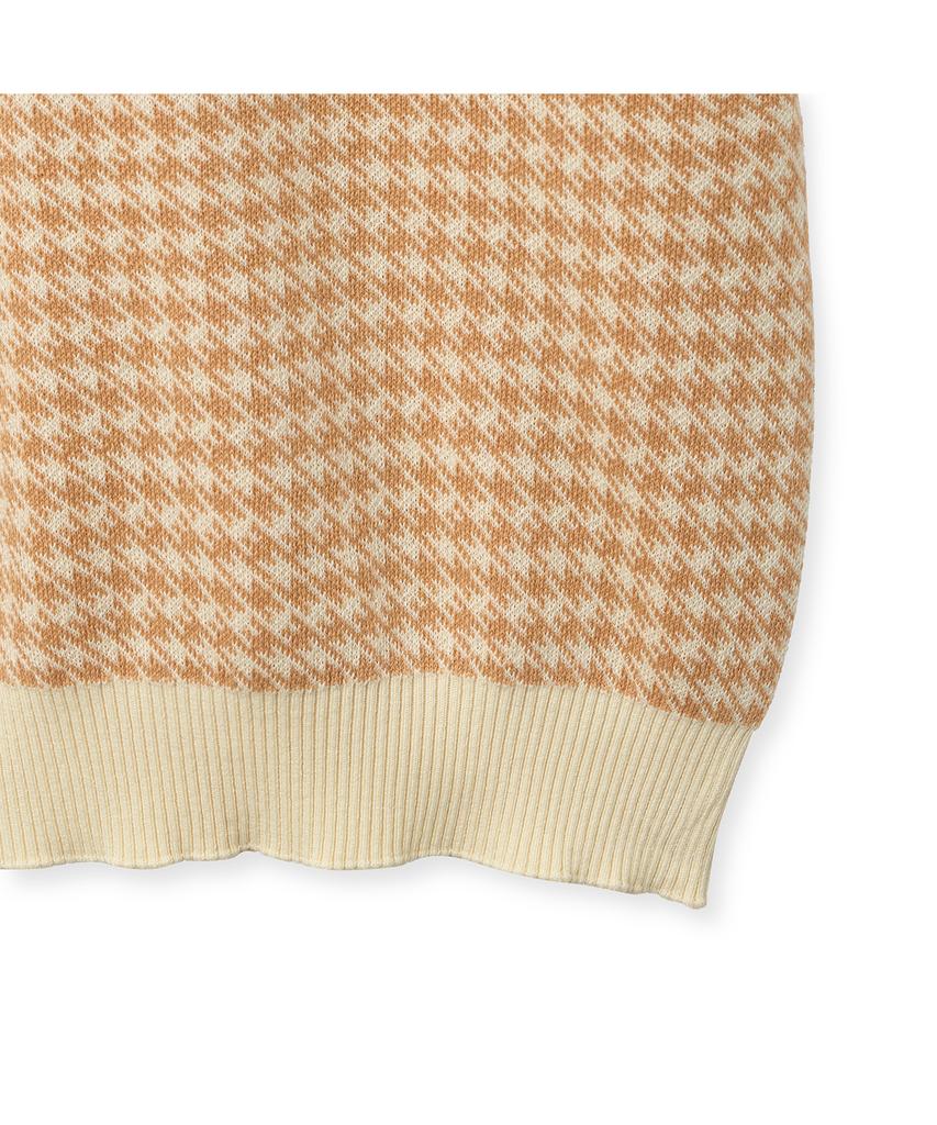 IOLO Houndstooth Half Collar_Orange
