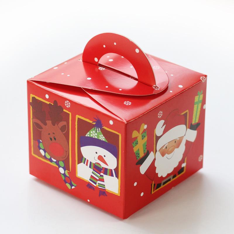 Korean Style Christmas Eve Apple and Candy Gift Box for Pastries and Gingerbread