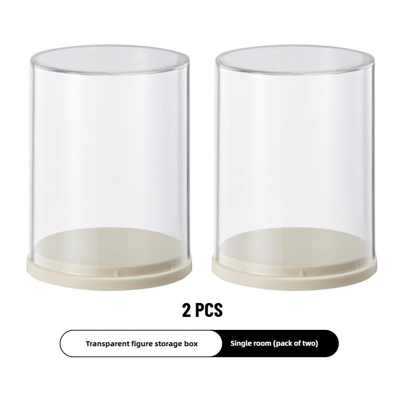 1/2/3PCS Acrylic Display Case Clear Dustproof Organizer Box for Collectibles Desktop Organizer Transparent Storage for Figures