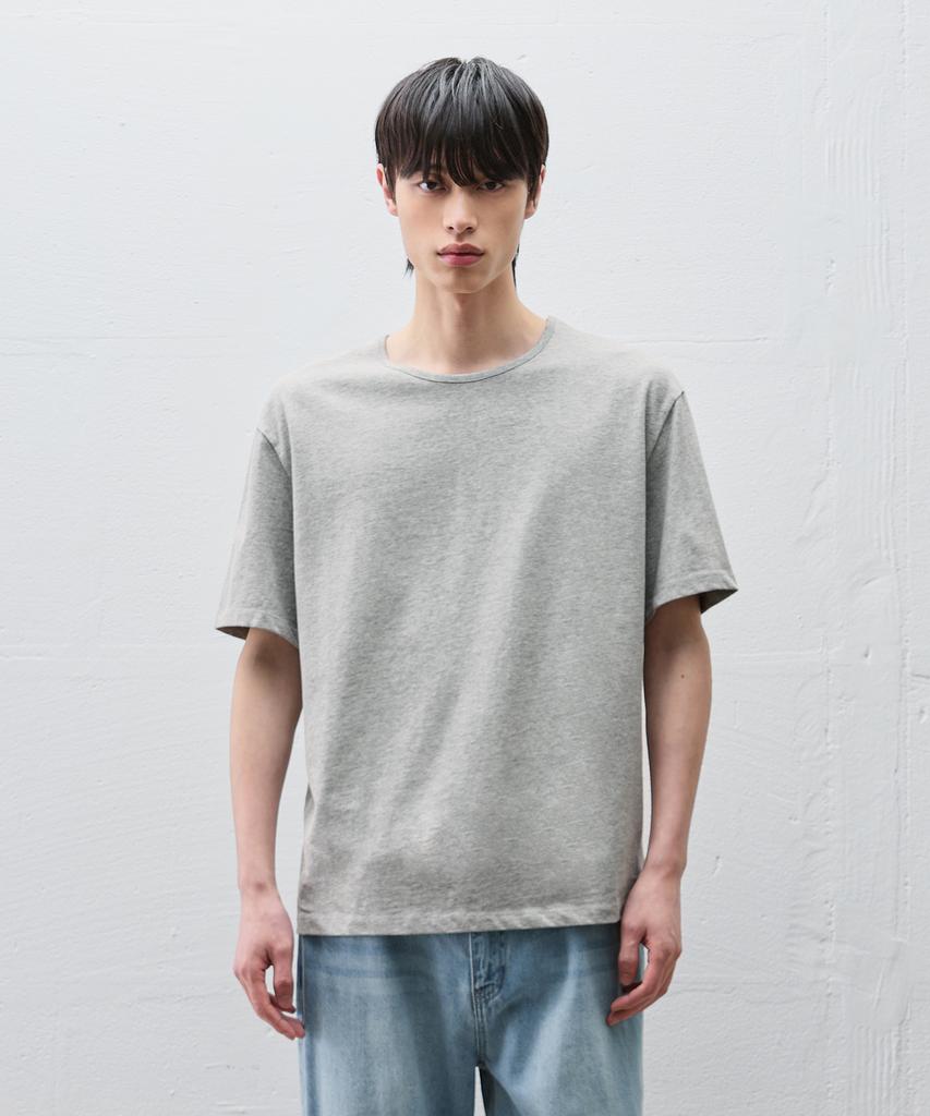 DRAW FIT Minimal Crew Neck Half T-Shirt [3 Colors]