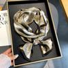 New Korean Style Antique Flat-angle Small Scarf with Fashionable Collarbone Decoration Warm Scarf with Headband Tie Bag