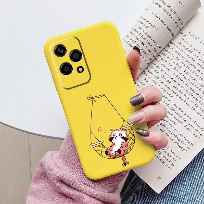 Beautiful Flowers For Honor 200 Lite Case Cute Heart Leopard Print Cover Soft Silicone Matte Protective Women Gilrs Back Fundas