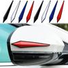 4pcs Car Antis-scratch Door Protective Sticker Body Bumper Anti-collision Protection Rearview Mirror Edge Guard Rubber Strip