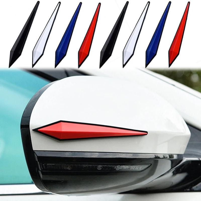 4pcs Car Antis-scratch Door Protective Sticker Body Bumper Anti-collision Protection Rearview Mirror Edge Guard Rubber Strip