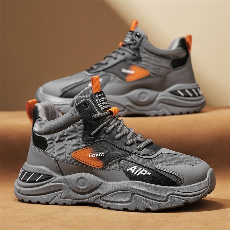 Fashion Spring Autumn New Classic Men's Shoes Fashionable and Versatile High Top Casual Shoes for Teenagers Outdoor Running Sports Shoes