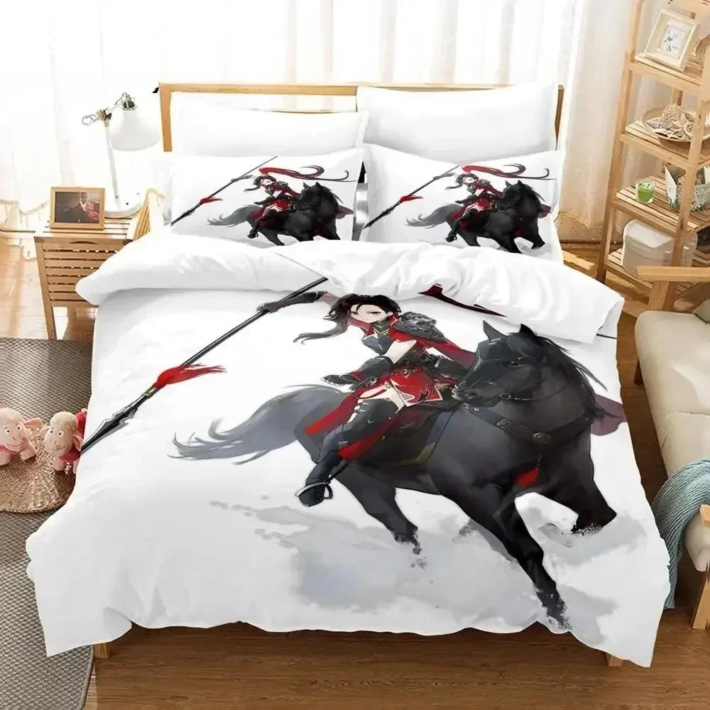 Comforter 3D Print Anime Azur Lane Bedding Set For Bedroom Soft Modern S Comefortable Kids And