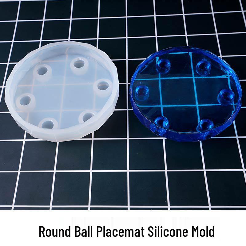 

DIY Crystal Resin Round Ball Mold Kit for Tabletop Ornaments