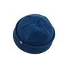 Clape Islamic Beanie Knit Cappuccino Solid Winter Navy Men's Cap, Shallow-Fit, Striped, Short, Lid, Color, Spring, Summer, Autumn, (KH33 - Blue)