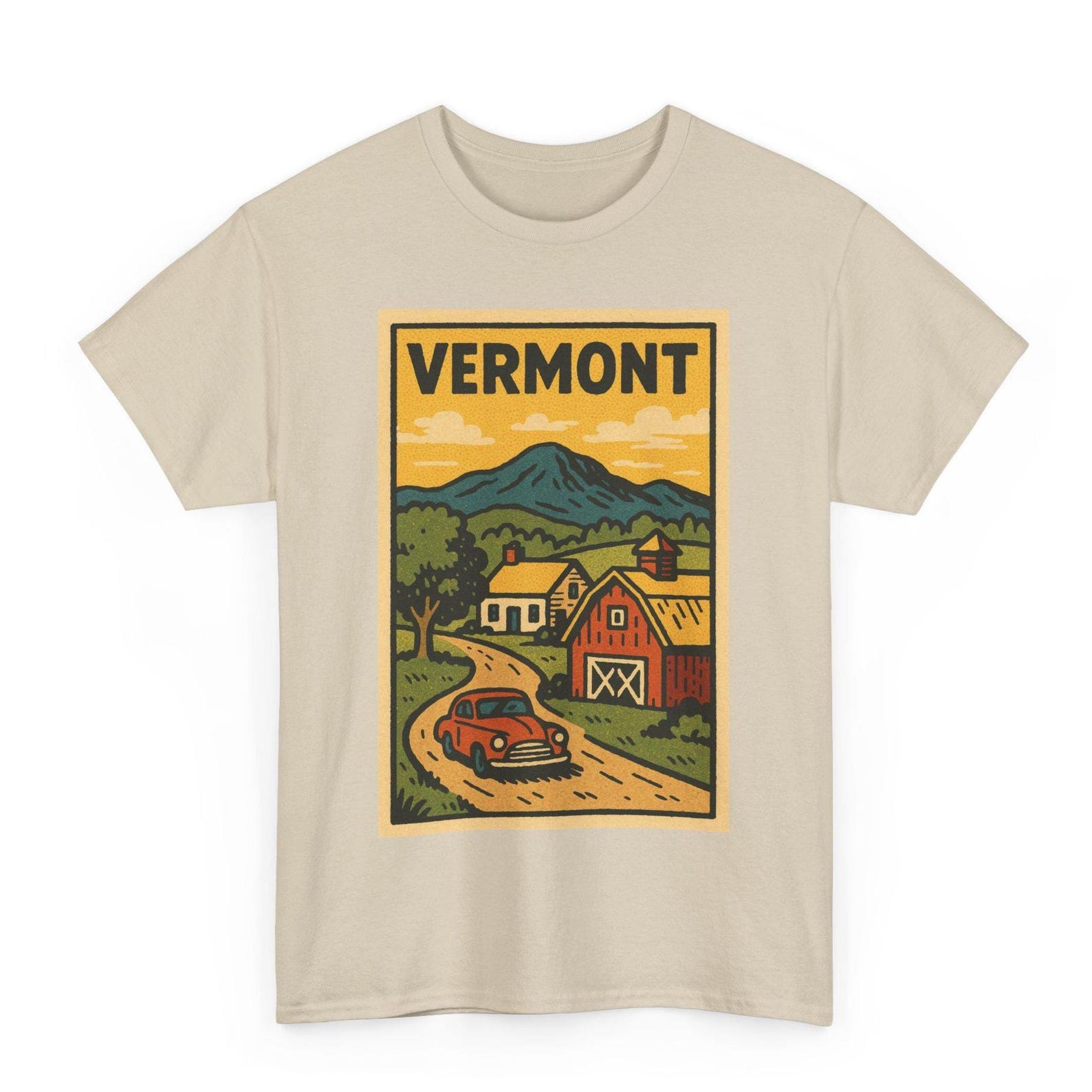 Vermont Retro Comic T-Shirt: Green Mountain State Unisex Tee 4XL