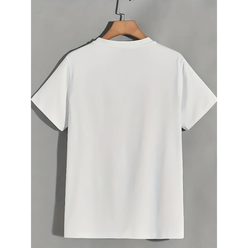 180G Men'S Mountain Sunset Graphic T-Shirt - Casual Summer Tee for Family Outings, Company Events And Team Building Gift Ideas