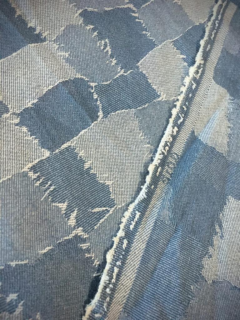 Design Denim Thin Denim Handmade Light Fabric, Fabric, Fabric, Cloth, Scraps, Cotton, Denim, Fabric, Crafts, Remake, (Patchwork Style, Gray)