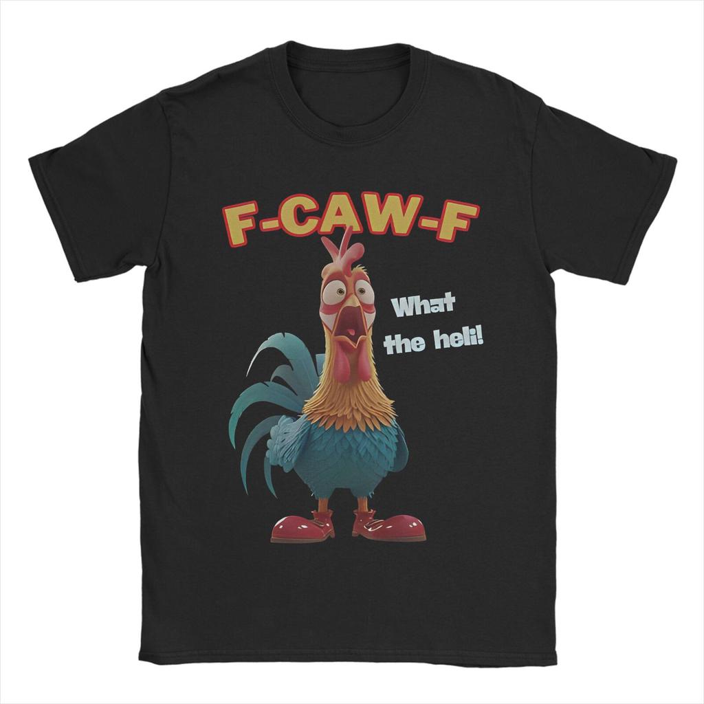 F CAW F Kuře Vtipné Meme Černá Vrána F-Caw-F Černý Pták Merch Unisex Tričko Bavlněné Tričko Graficky Tištěné Tričko Oblečení