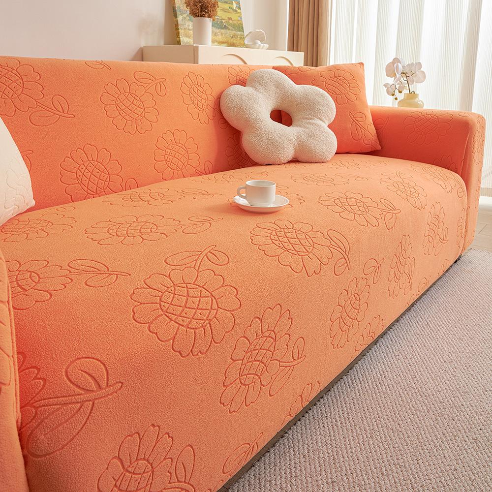 Sunflower Elastic Sofa Cover All Inclusive  Universal Cover Cloth  Sofa Cushion  Seat Cover  Sofa Cover Suitable for All Seasons