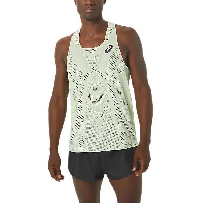 Asics Running Marathon Breathable Quick-Dry Vest Men Vests Light-Yellow 2091A614-303