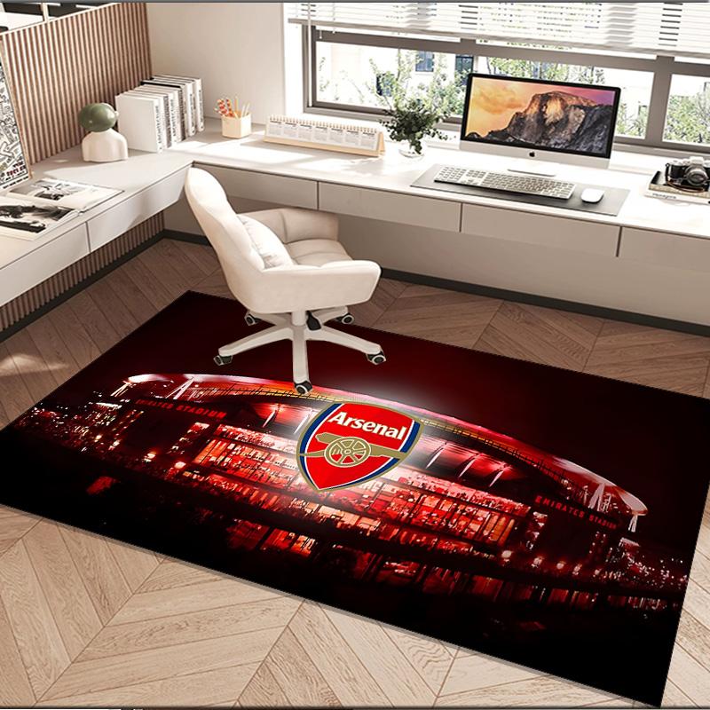1PC rug Arsenal Football Club Crest Carpet, Chair Rug,Area Rug for Office Bedroom living rooms bedroom, Doormat decor Christmas fan gifts