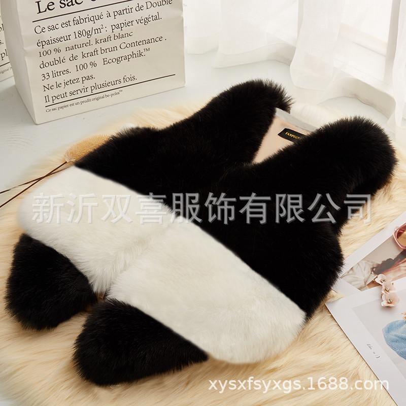 

Хайнинг искусственный мех лисы жилет женский новый цветной облегающий теплая куртка XL