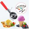 Stainless Steel Ice Cream Scoop with Plastic Handle Practical Fruit Serving Spoon Kitchen Tool for Hot Or Cold Ice Cream
