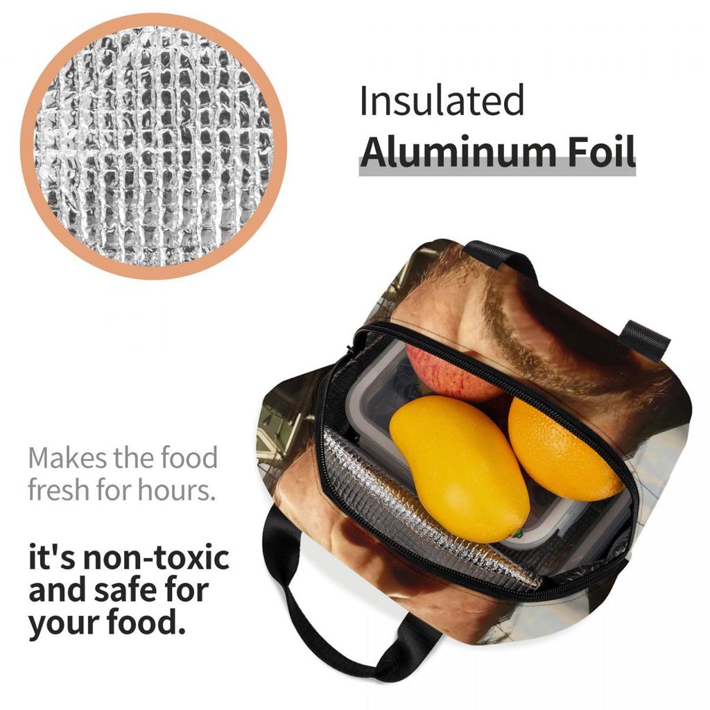 Insulated Lunch Bags Arthur Morgan Product Lunch Food Box Fashion Thermal Cooler Bento Box For Picnic
