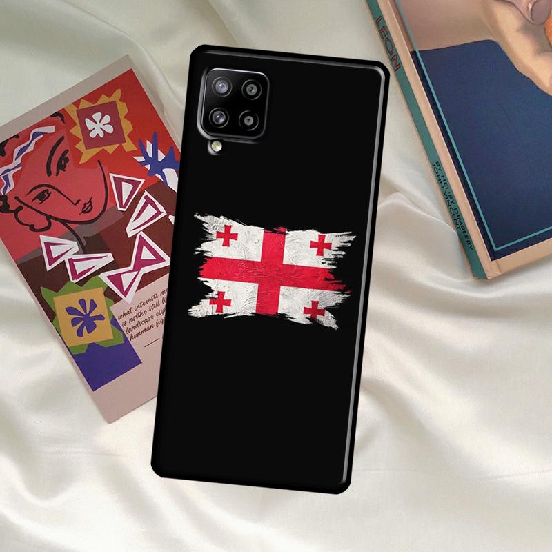 Georgia Grunge Flag Case For Samsung Galaxy A52 A32 A12 A33 A06 A16 A26 A36 A56 A15 A53 A13 A34 A54 A14 A35 A55
