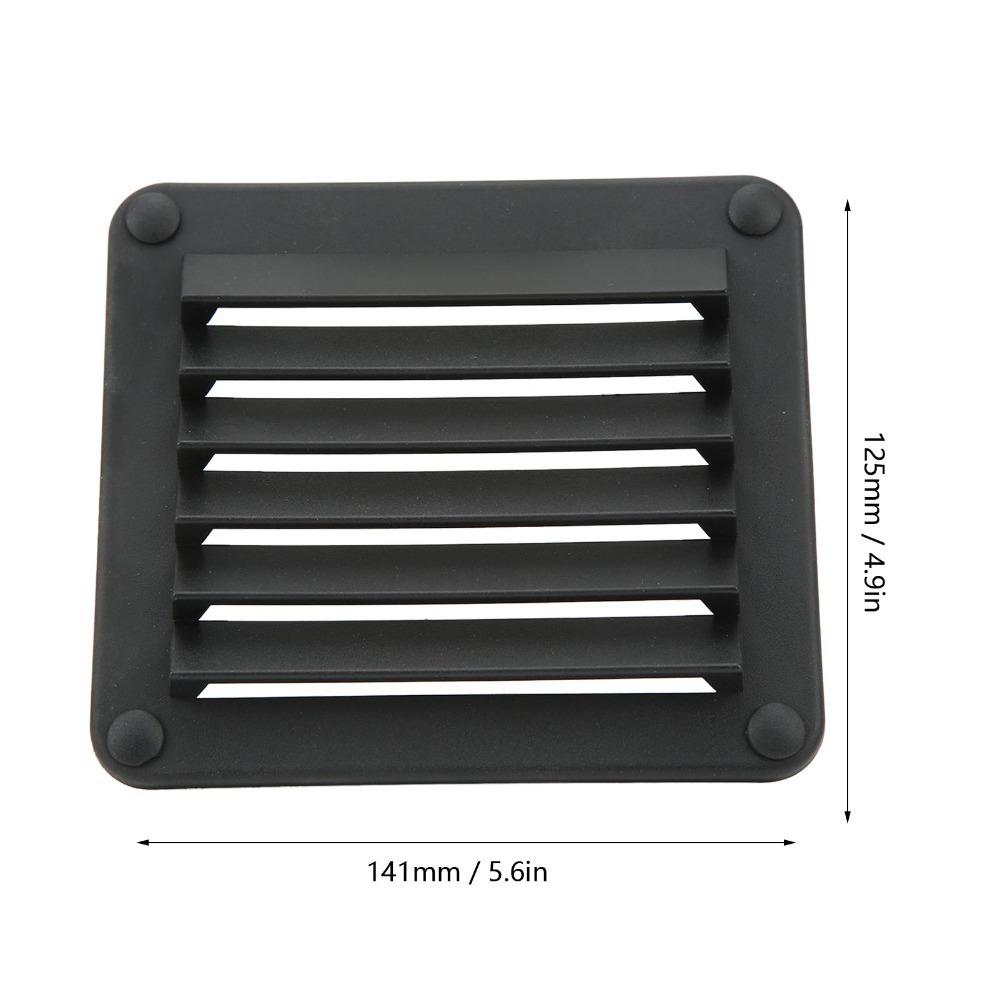 2pcs White Side Exhaust Port 141*125mm Ventilation Side Wall Ventilation Opening  Wall Ventilation