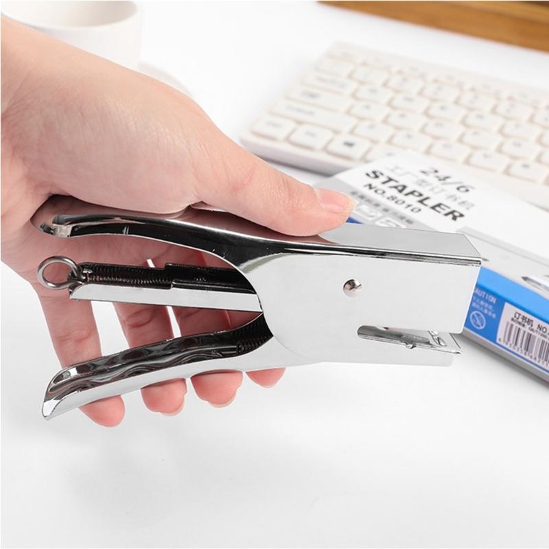 Professional Handheld Stapler Large Sheets Capacity Ergonomic Grip Heavy Duty Metal Stapler For School Office Supplies