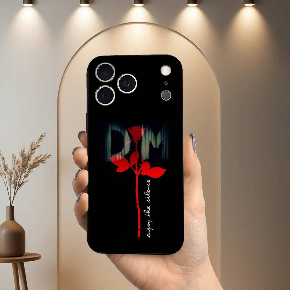 Band D-Depeches M-Modes Phone Case For iPhone 17,16,15,14,13,12,11 Plus,Pro Max,XS,X,XR,SE,Mini,8,7,Soft Silicone Black Cover