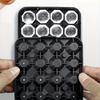 16 Cavity Mini Diamond Ice Cube Tray Silicone Mold With Lid Stackable Easy Release Small Ice Maker Home Bar And Cocktail Drinks