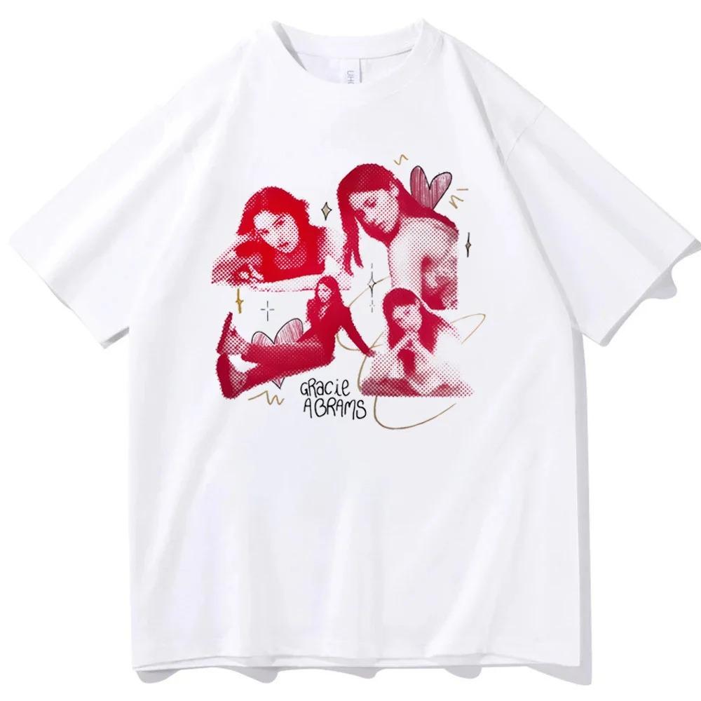 Gracie Abrams tričko dívčí 80. léta dámské Pohodlné harajuku Popová kultura Digitální tričko dámské Prodyšné anime Pastelové Retro kawaii