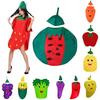 Costumi Divertenti di Frutta e Verdura per Bambini e Adulti Fragola Uva Banana Anguria Pomodoro Tute per Spettacoli Teatrali