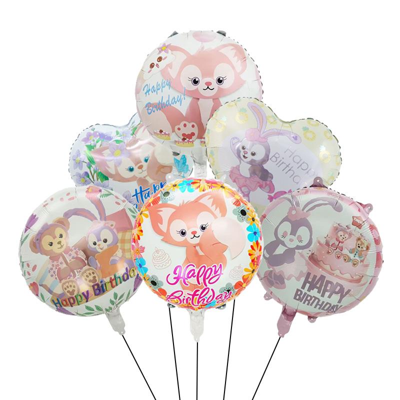 Disney Story  Lina Bell And Stellalou Cartoon Balloons Birthday Decor Baby Shower 32inch Number Foil Balloons Wedding Supplies