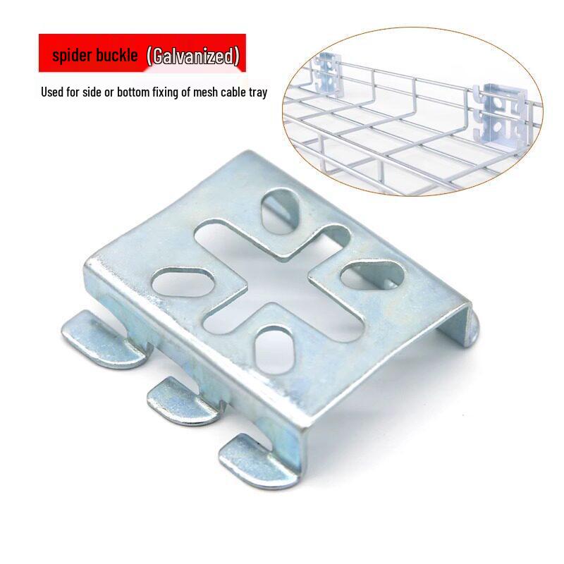 Grid Tray Accessories: Snap Screw, Straight Connector, Reinforcing Strip, Bend Connector, Cross Arm, Support Base, Lower Wiring Board