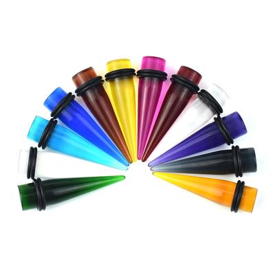 3-30mm Ear Stretching Acrylic Ear Tapers Plugs and Tunnels Ear Gauges Expander Body Piercing Jewelry