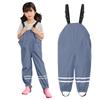 Kinder Wasserdichte Regenhose Kleinkind Kinder Jungen Mädchen Regenhose Winddichte Wasserdichte Latzhose Overall Kleidung