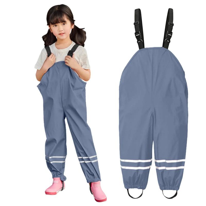 Kinder Wasserdichte Regenhose Kleinkind Kinder Jungen Mädchen Regenhose Winddichte Wasserdichte Latzhose Overall Kleidung