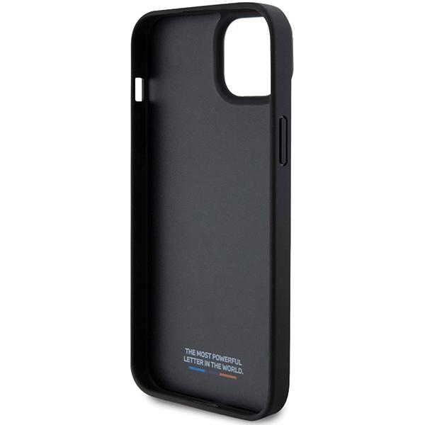 BMW Bmhcp15M23Pupvk Iphone 15 Plus / 14 Plus 6.7 Schwarz/Black Hardcase Perforierte Dreifarben-Linie