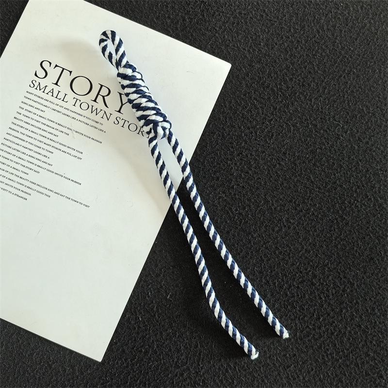 Colorful Trendy Miu Style Polyester/Nylon Braided Rope Pendant with Knotting for Bags