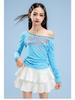 Girls' Cool Blue Jazz & Hip Hop Dance Costume for Performances