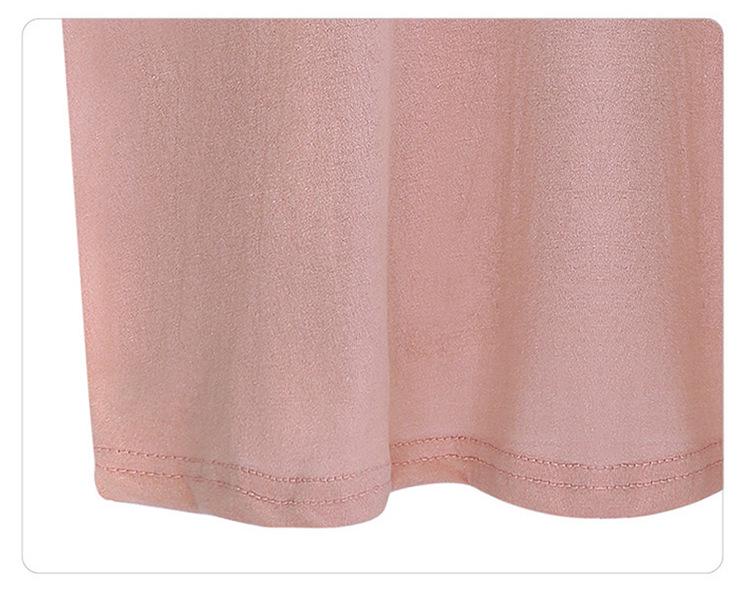 Women's V-Neck Mid-Sleeve Plus Size Loose T-Shirt - Summer Solid Color Versatile Top