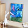 Disney Diamond Painting Set Stitch Oil Painting Style Healing Illustration Embroidery Wall Decoration DIY Set Gift Handmade Crystal 5D Diamond