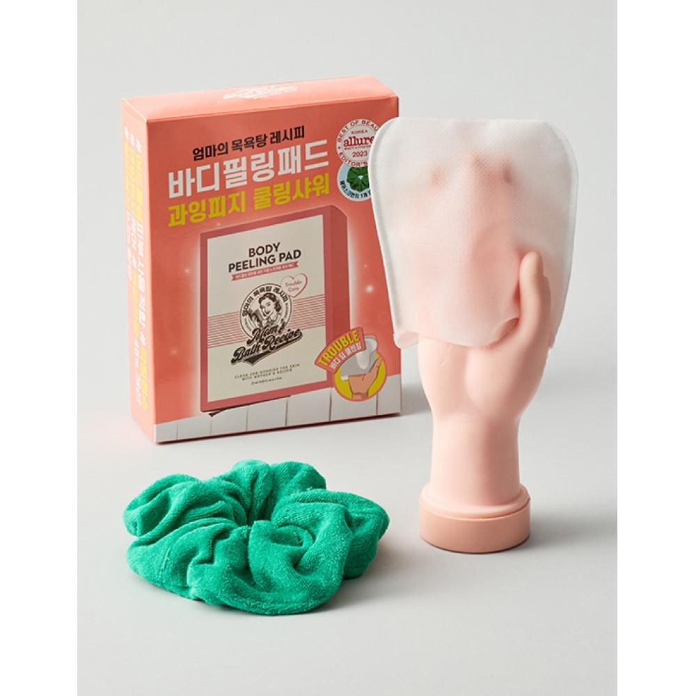 Mom S bathhouSe Recipe Body Peeling Pad Trouble Care 8 SheetS Scrub Planning Set