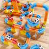 Hot Selling Magnetic Car Stem Racing Car Railtrack Set Montessori Motorized Train  Gravity Maze Toy Educational Gift For Kids