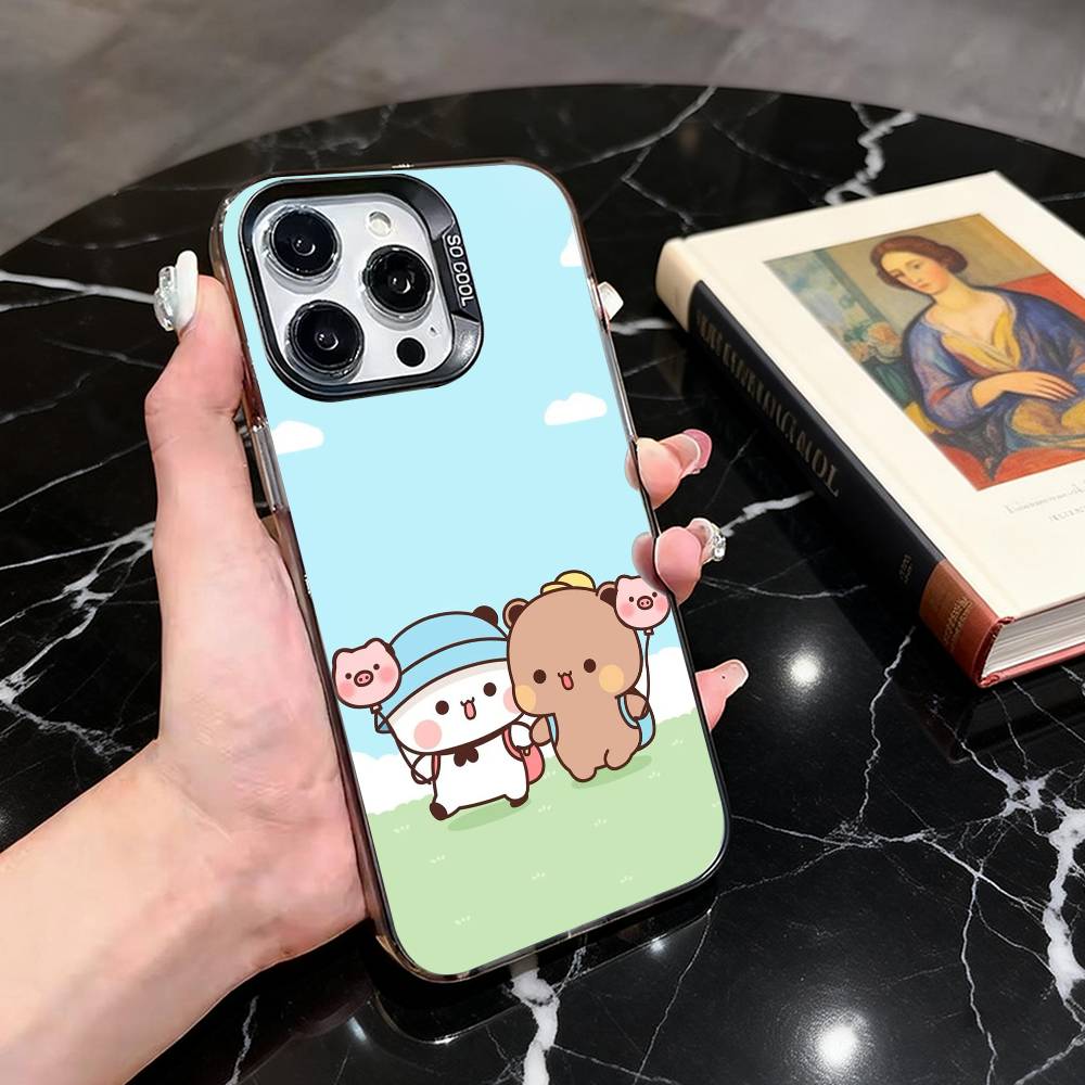 Funny Family B-BUBU D-DUDU-es  Phone Case For iPhone 17,16,15,14,13,12,11 Plus,Pro Max,XS,Colorful Silver Black Cover