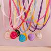 Cute Enamel Smile Face Necklaces for Women Girls Lovely Emoticon Pendant Necklace Party Holiday Jewelry Gifts