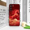 Fashion Chinese-Style Red Horse Print Phone Case for Honor Huawei 200 Lite 100 400 PRO 80 90 Magic 7 6 Lite 5 Pro 5G Soft Cover
