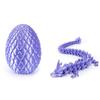 3D Printed Gradient Dragon Egg Model Toy - Creative Chinese Dragon Desk Ornament Gift