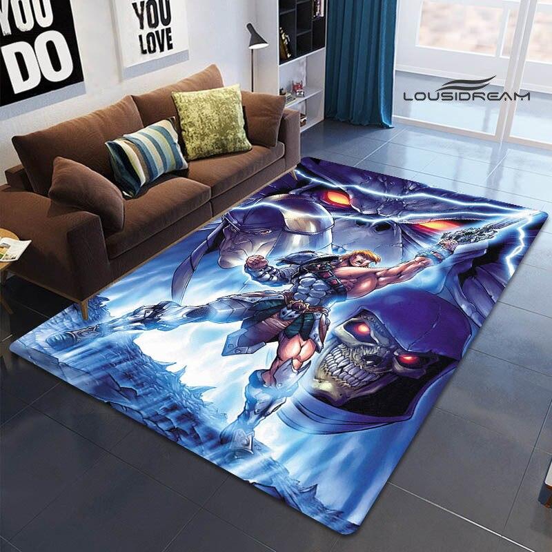 Alfombra estampada de Anime Universe Master HE-MAN, alfombra de juego para niños, sala de estar, dormitorio, hermosa alfombra, accesorios de fotografía