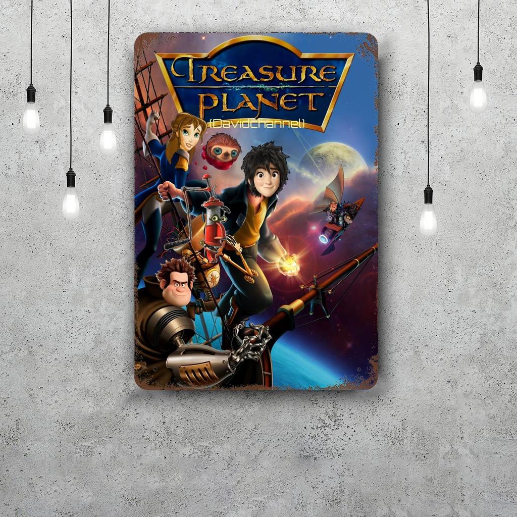 Treasure Planet Metal Signs wall decor Vintage Tin Signs Captain Metal Poster Decor for Bar Pub Club Wall Decoration