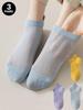 6pcs Women's Short Socks Four Seasons Thin Low Top Boat Socks Breathable Summer Invisible Hollow Mesh Shallow Mouth Boat Socks